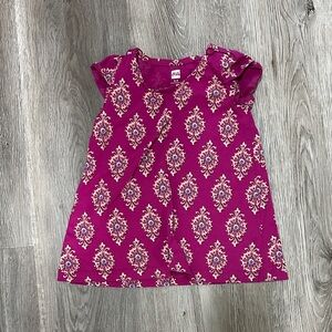 Tea Collection Pink Patterned Kids Dress